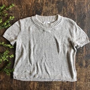 Madewell heather gray sweater top